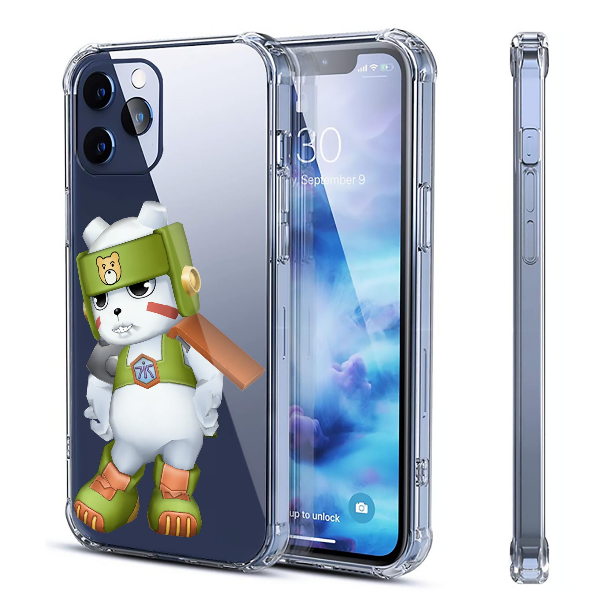 （画像用） Digimon デジタルモンスター/デジモン 【iPhone 12シリーズ対応】透明スマホケース（クリアソフトケース）